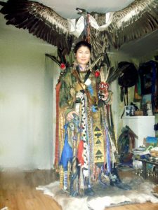 Mongolische Schamanin