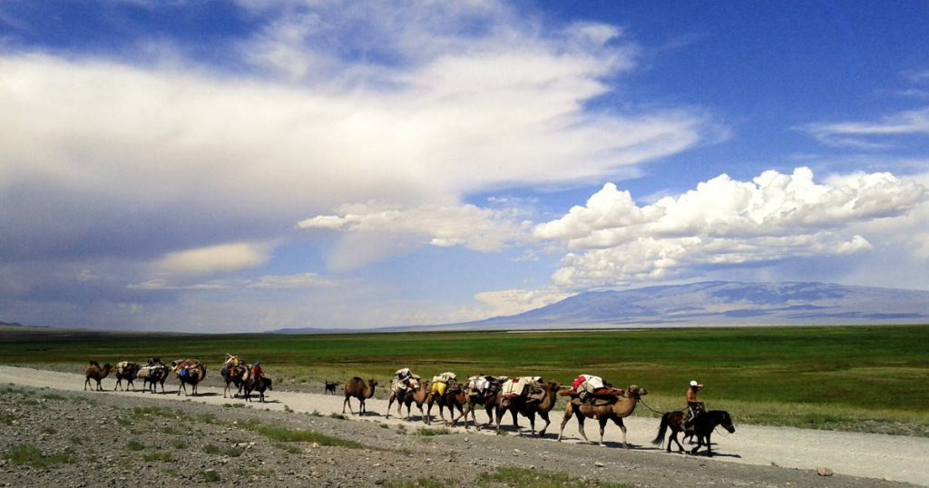 Mongolei-Karawane