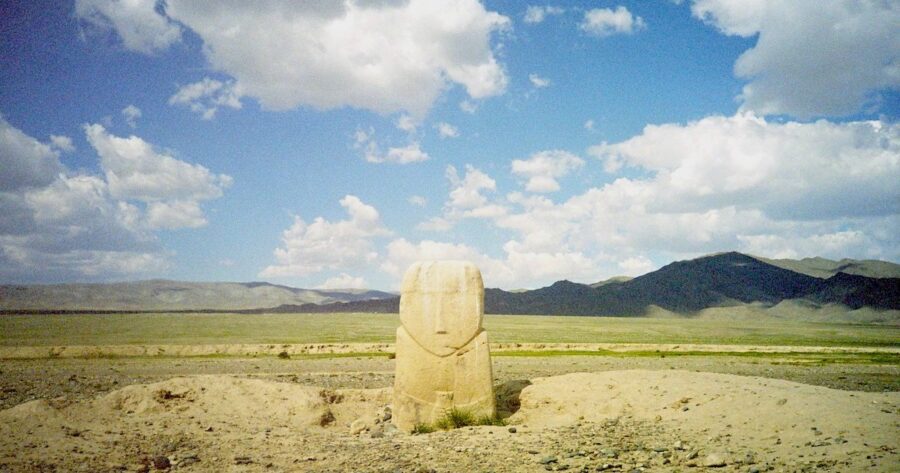 Hirschstein in der Westmongolei